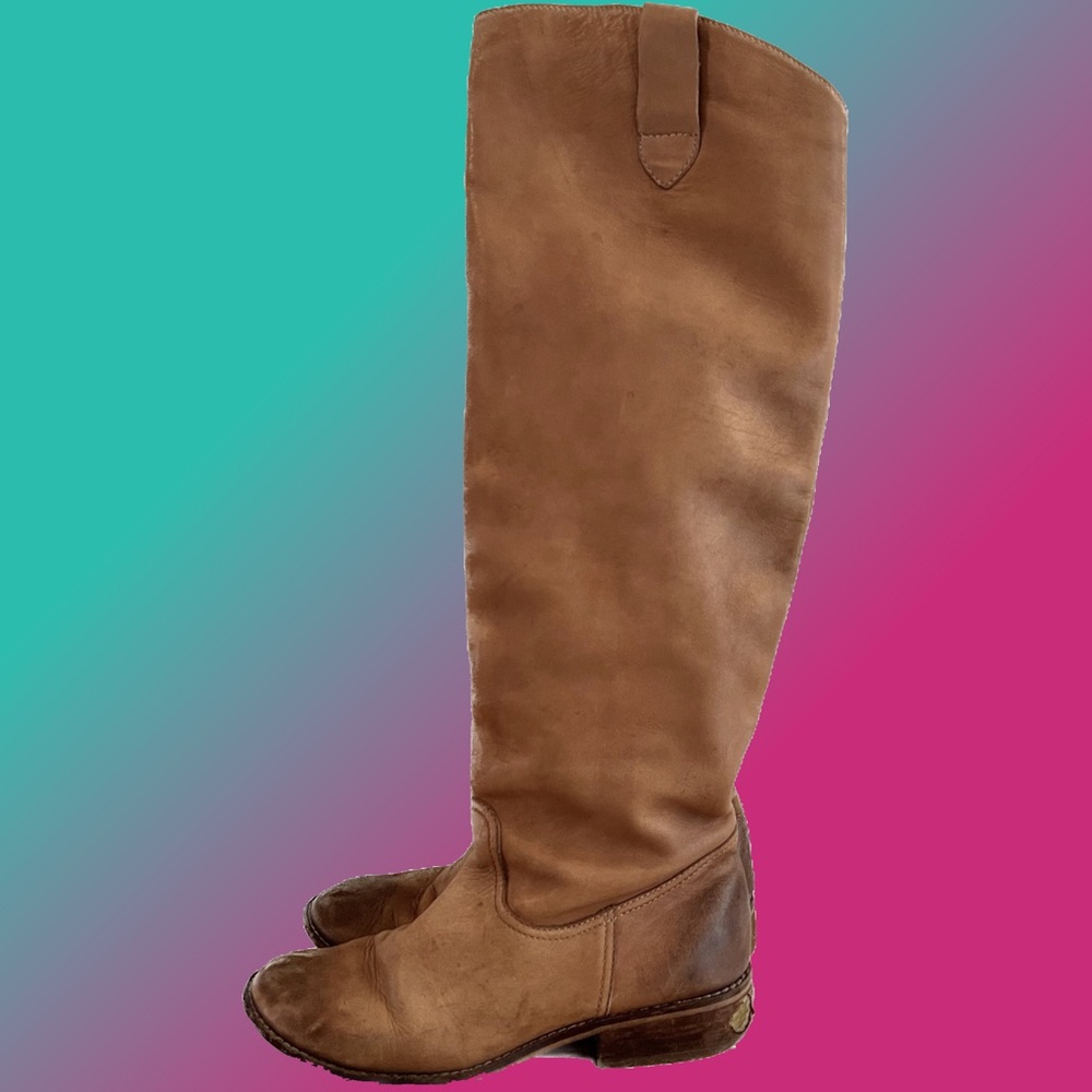 🌺HOST PICK🌺 Slouchy Boho Brown Leather Vintage Boots - Size 6.5
